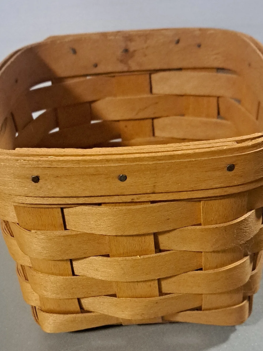 Longaberger Small Woven Basket - Light Brown